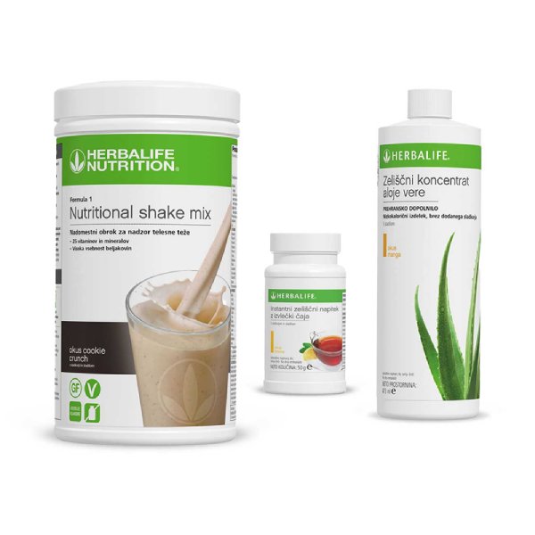 Herbalife Formula 1 ravitsemuksellinen pirtelösekoitus (setti) Cookie Crunch (keksi)