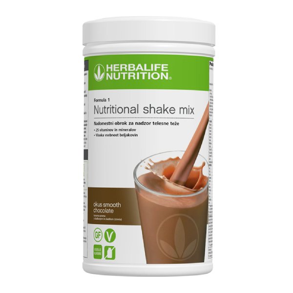 Herbalife Formül 1 Pürüzsüz Çikolata (550 g) Besinsel Shake Karışımı