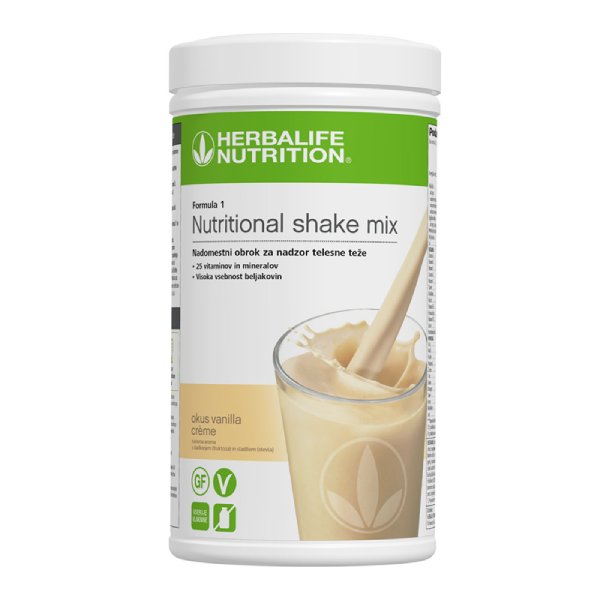 Herbalife Formula 1 Crema alla Vaniglia (550 g, Crema alla Vaniglia) Mix per frullati nutrizionali