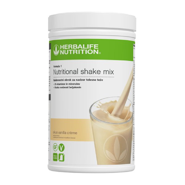 Campuran Kocok Nutrisi Herbalife Formula 1 Vanilla Cream (780 g, Vanilla Crème)