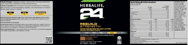 Herbalife H24 Rebuild Strength Chocolate (1000 g) ETIQUETA