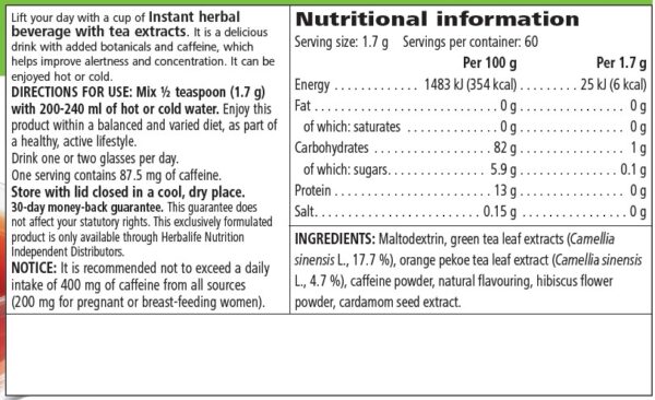 Herbalife Instant Herbal Beverage Original (102 g)