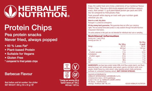 Herbalife Protein Chips Barbecue (10 x 30 g)