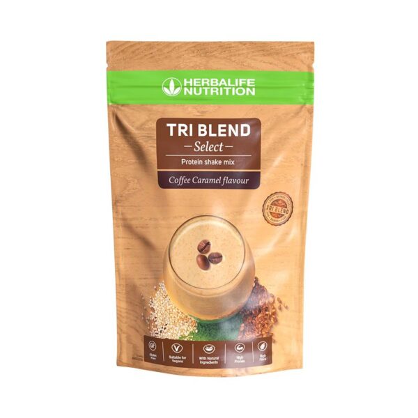 Tri Blend Select - beljakovinska mešanica za shake Coffee Caramel (600 g)