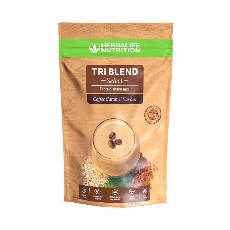 Tri Blend Select - Miscela di frullati proteici al caffè e caramello (600 g)