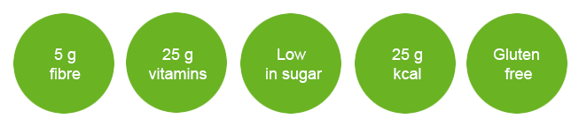 Vaklife Herbalife Formula 1: kiudained, vitamiinid, madala suhkrusisaldusega, 25 kcal, gluteenivaba